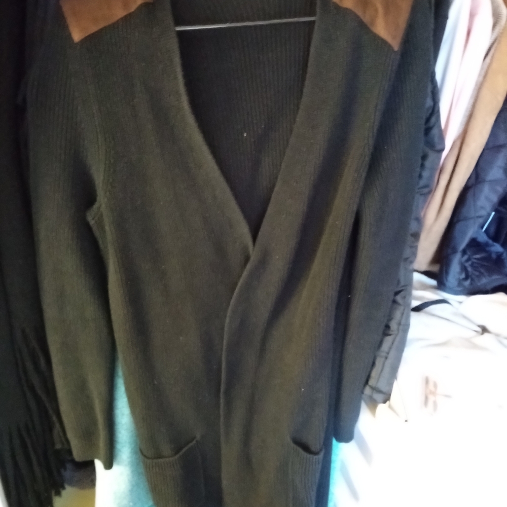 Ralph Lauren open front cardigan duster